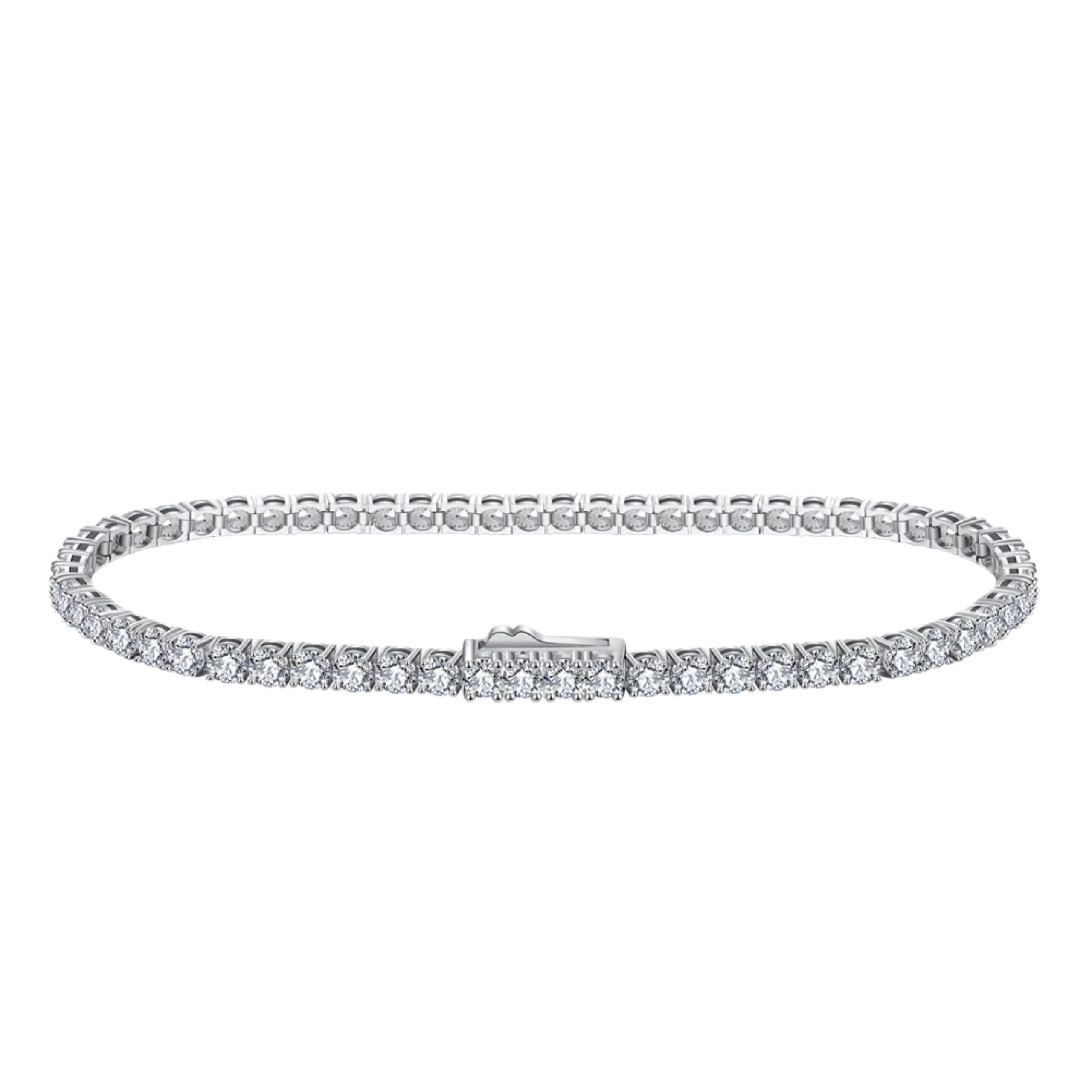 2mm Tennis Bracelet fully pictured.